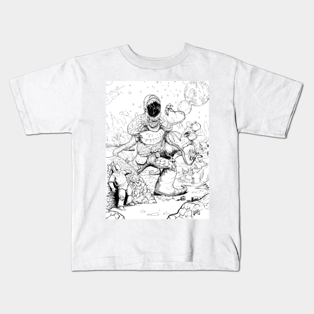 Outpost 37 Color-in shirt! Kids T-Shirt by ShawnLangley